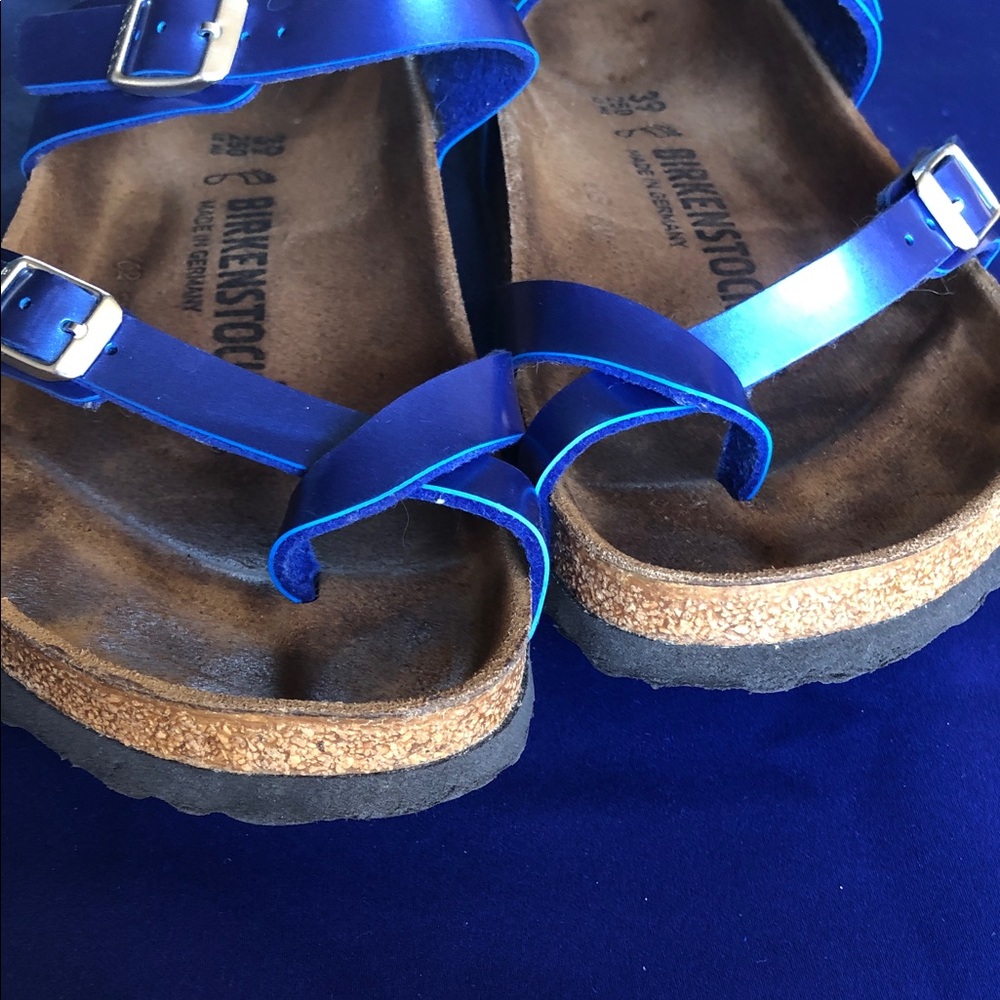 Birkenstock Royal Blue Double Strap Buckle Sandals Made in Germany - Picture 8 of 10